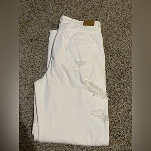 white american eagle straight leg jeans